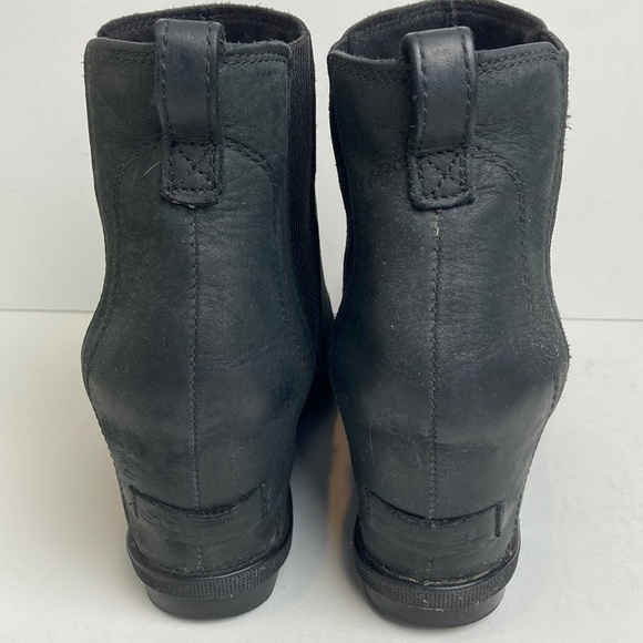 Sorel Joan of Arctic Wedge II Chelsea Bootie Leather 10 Winter Fall Gorpcore - Picture 3 of 15